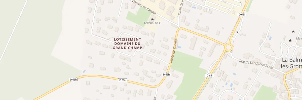 Plan du 60 Rue Domaine Grand Champ à La Balme-les-Grottes