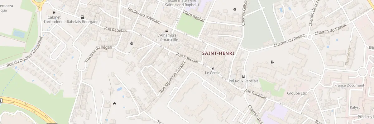 Plan du 3 Rue alphonse gaudot à Marseille 16e Arrondissement