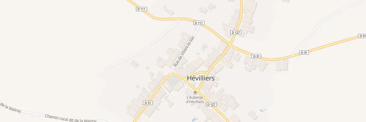 Plan du 6 Rue de Villers le Sec à Hévilliers