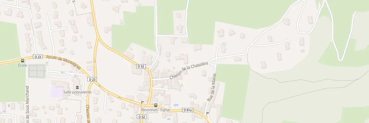 Plan du 95 Che de la Chassière à Revonnas