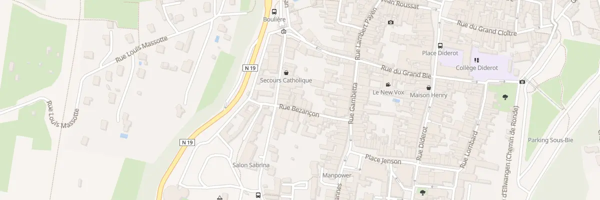 Plan du 10 Rue Bezancon à Langres