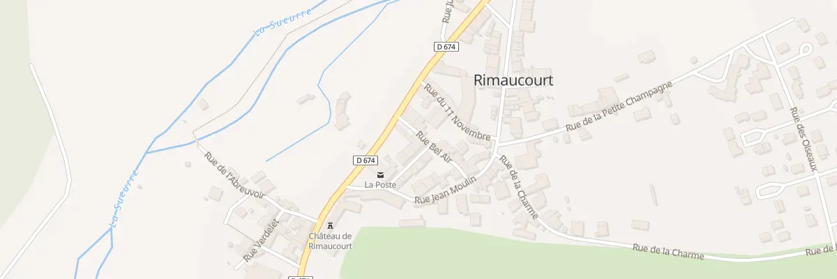Plan du 2 Rue Bel Air à Rimaucourt