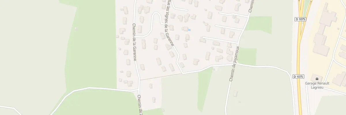 Plan du 444 Rue les Vignes de la Garenne à Lagnieu