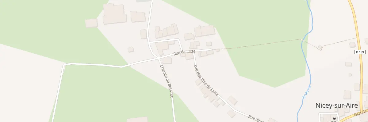 Plan du 6 Rue de Latte à Nicey-sur-Aire