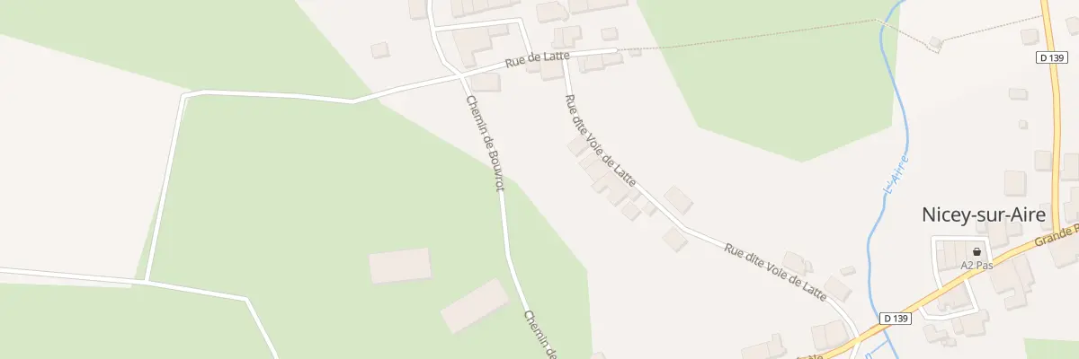 Plan du 19 Rue Dite La Voie de Latte à Nicey-sur-Aire