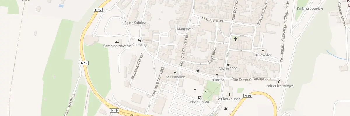 Plan du 20 Rue des Chavannes à Langres