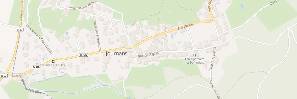Plan du 61 Rue de l’Eglise à Journans