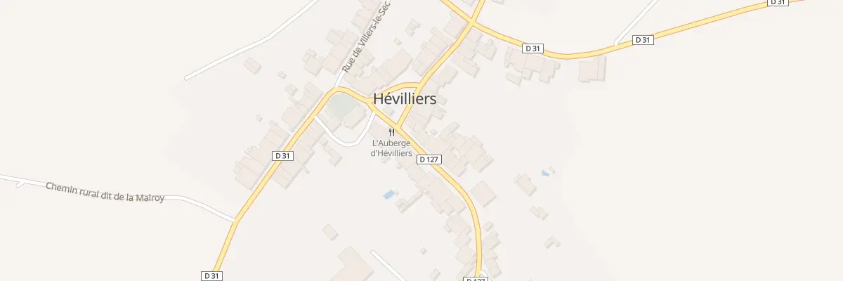 Plan du 1 Rue de Biencourt à Hévilliers
