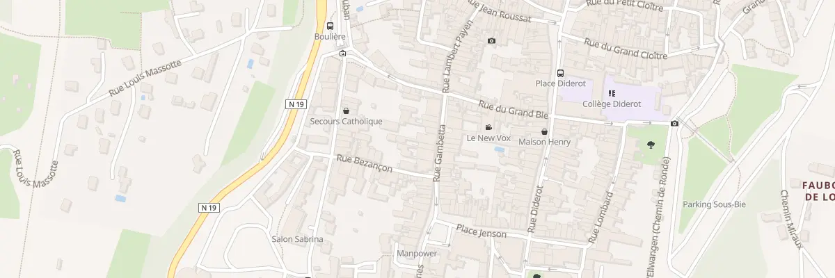 Plan du 10 Rue Gambetta à Langres