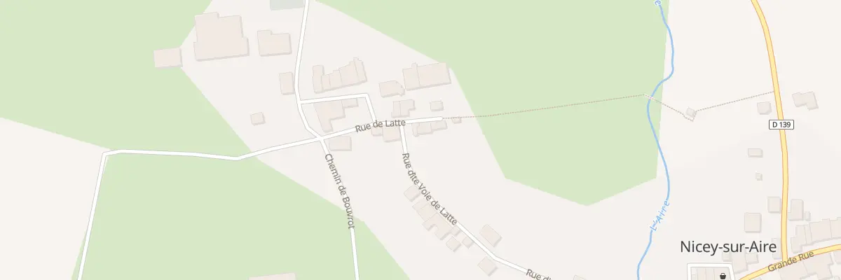 Plan du 10 Rue de Latte à Nicey-sur-Aire