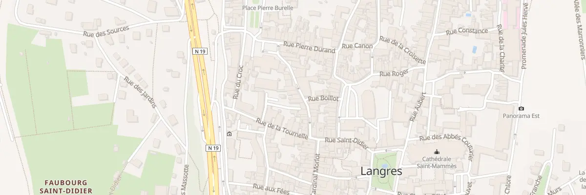 Plan du 21 Rue Charles Beligné à Langres