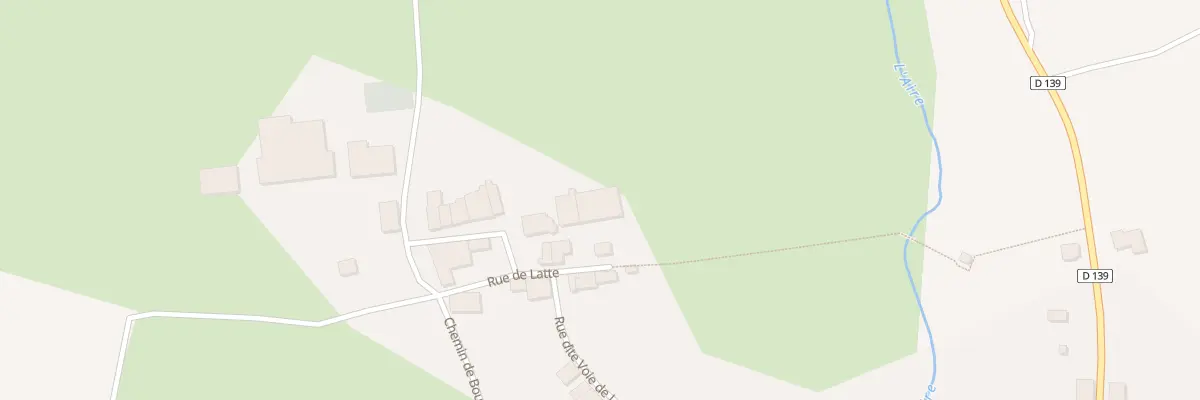 Plan du 7 Rue de Latte à Nicey-sur-Aire