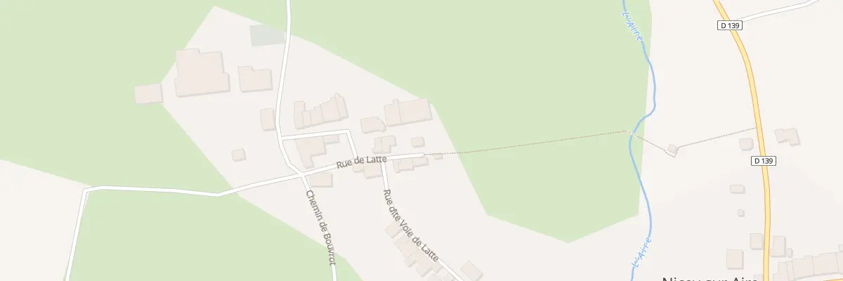 Plan du 9 Rue de Latte à Nicey-sur-Aire
