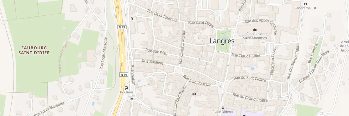 Plan du 1 Rue aux Fées à Langres