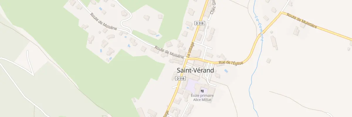 Plan du 5213 Le Village à Saint-Vérand