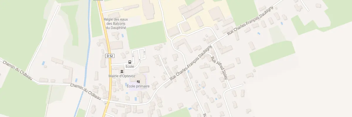 Plan du 257 Rue Charles Francois Daubigny à Optevoz