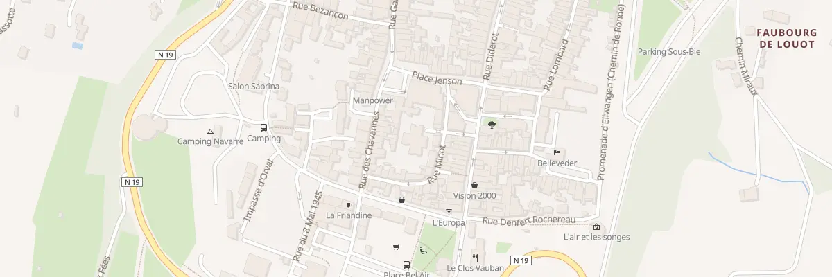 Plan du 6 Rue Minot à Langres