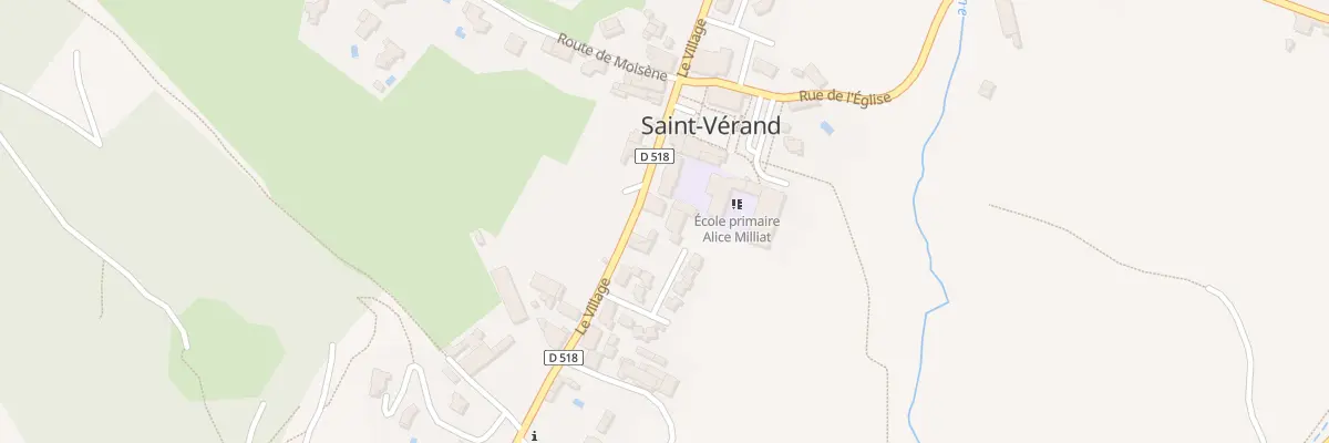Plan du 382 Le Village à Saint-Vérand