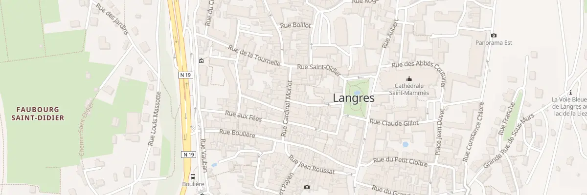 Plan du 12 Rue Lescornel à Langres