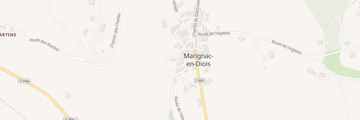 Plan du 5027 Le Village à Marignac-en-Diois