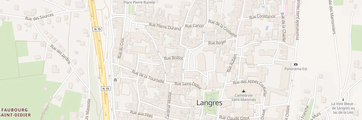 Plan du 1 Rue Boillot à Langres