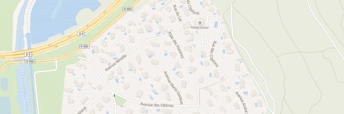 Plan du 6 All des Platanes à Cabriès
