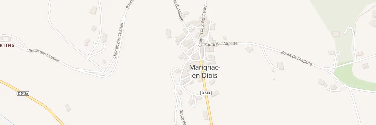 Plan du 55 Rue des Rosiers à Marignac-en-Diois