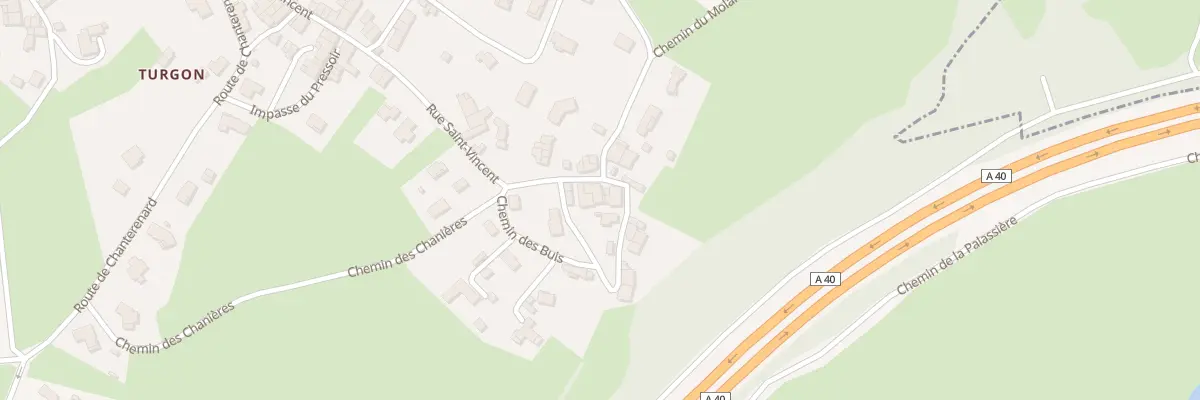 Plan du 380 Rue Saint Vincent à Druillat