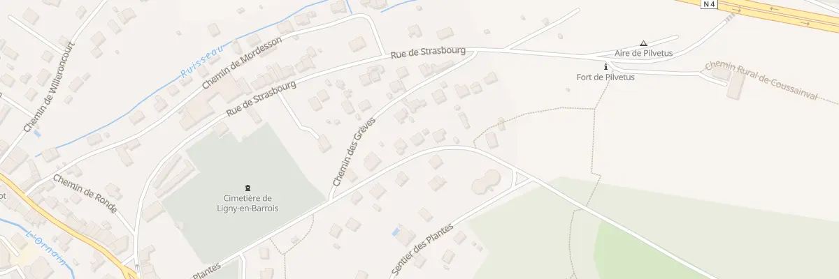 Plan du 17 Rte des Plantes à Ligny-en-Barrois