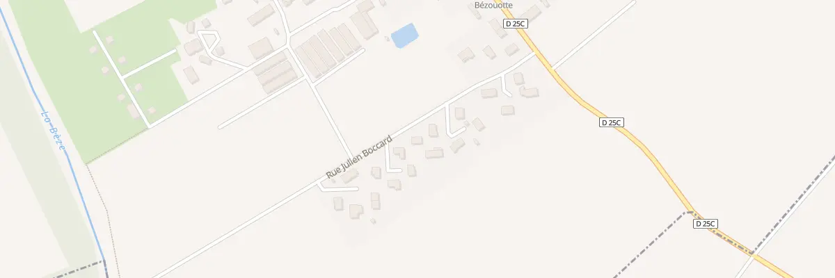Plan du 1 Rue Julien Boccard à Bézouotte