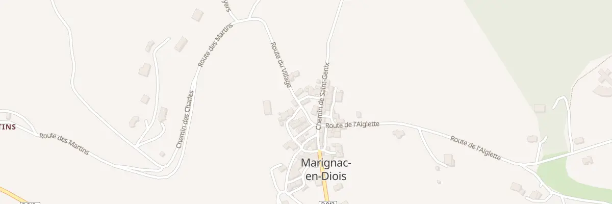 Plan du 63 Rte du Village à Marignac-en-Diois