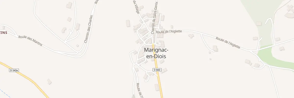 Plan du 5028 Le Village à Marignac-en-Diois