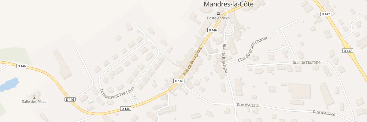 Plan du 30 Rue de Bourgogne à Mandres-la-Côte