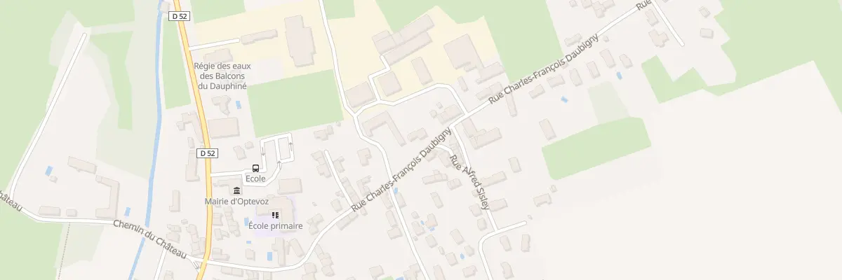 Plan du 309 Rue Charles Francois Daubigny à Optevoz
