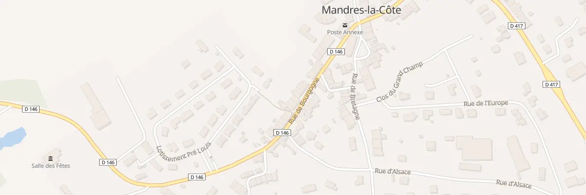 Plan du 28 Rue de Bourgogne à Mandres-la-Côte