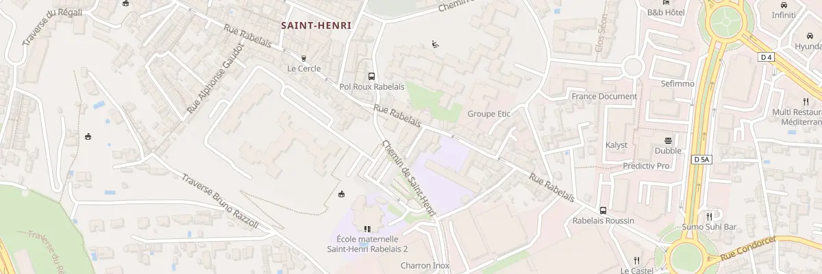 Plan du 109 Rue rabelais à Marseille 16e Arrondissement