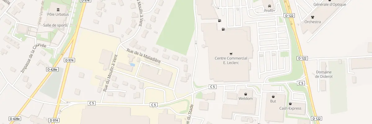 Plan du 13 Rue de la Maladiere à Saints-Geosmes