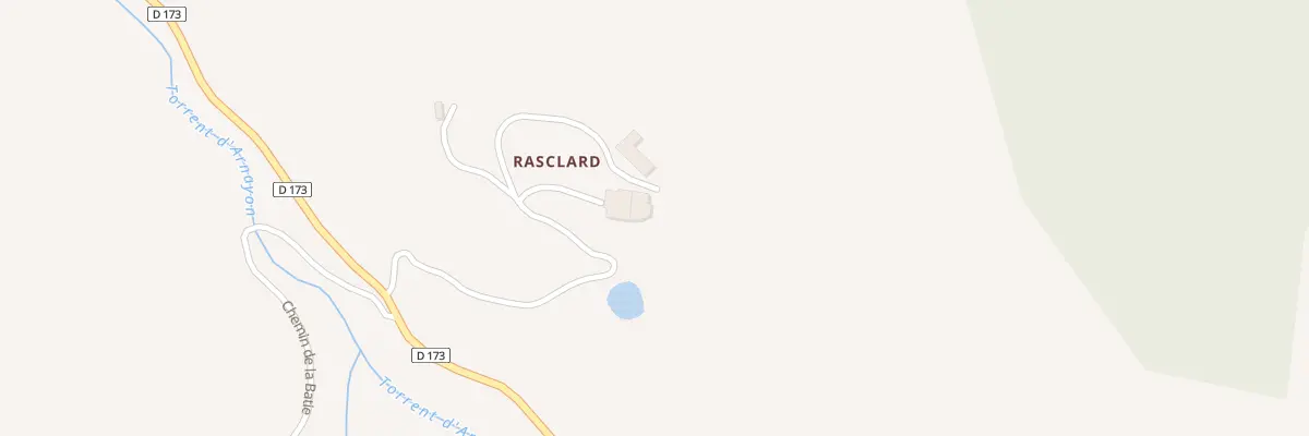 Plan du 5020 Pied Mesel et Rasclas à Arnayon