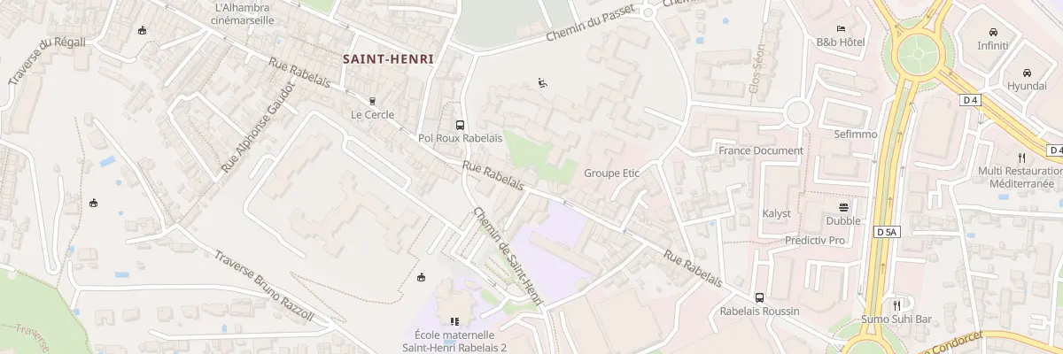 Plan du 106 Rue rabelais à Marseille 16e Arrondissement