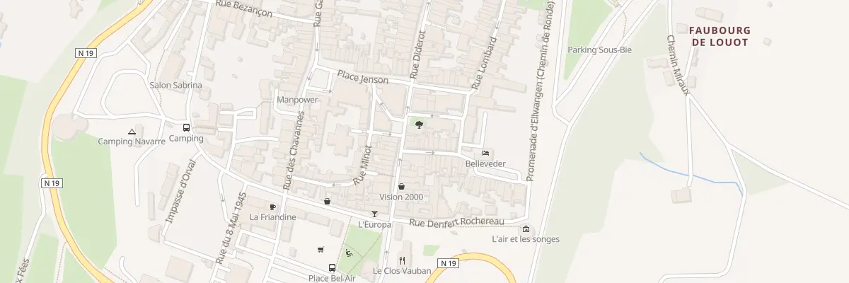 Plan du 5 Rue Auguste Laurent à Langres
