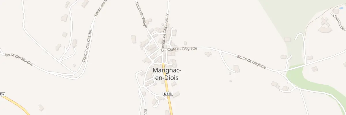 Plan du 50 Rue de l’Aiglette à Marignac-en-Diois