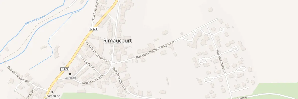 Plan du 9 Rue de la Petite Champagne à Rimaucourt