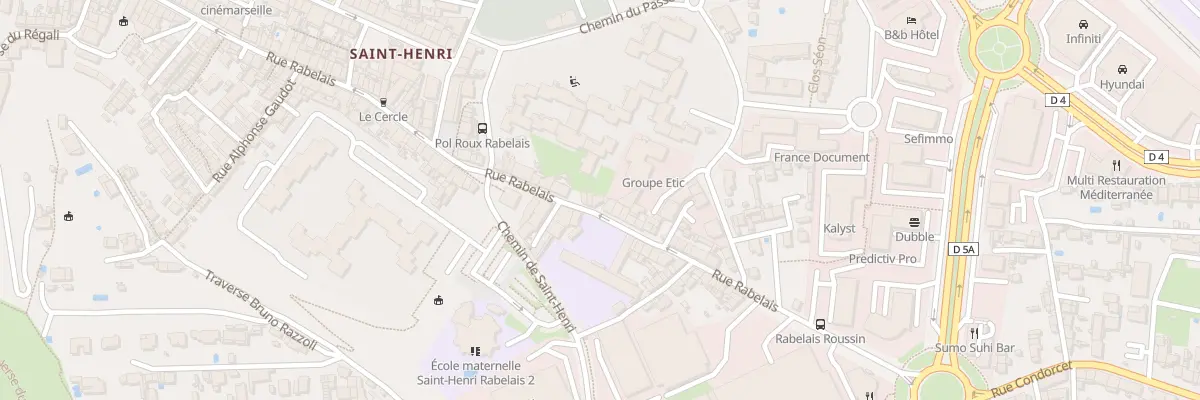 Plan du 96 Rue rabelais à Marseille 16e Arrondissement