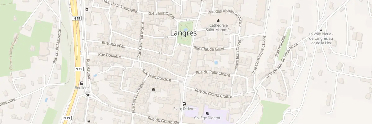 Plan du 8 Rue General Leclerc à Langres