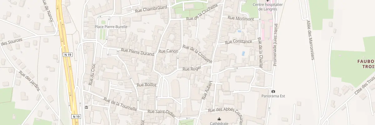 Plan du 12 Rue Roger à Langres