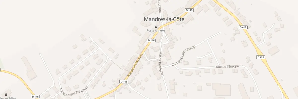 Plan du 1 Rue de Bourgogne à Mandres-la-Côte
