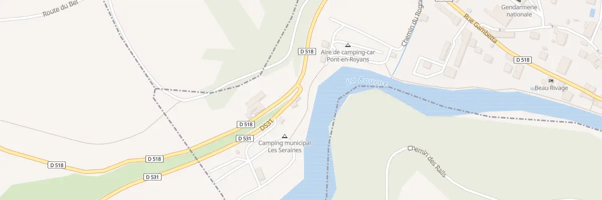 Plan du 1 D’531 à Pont-en-Royans