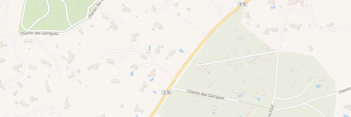 Plan du 574 Che de St Cannat Les Garrigues à Rognes