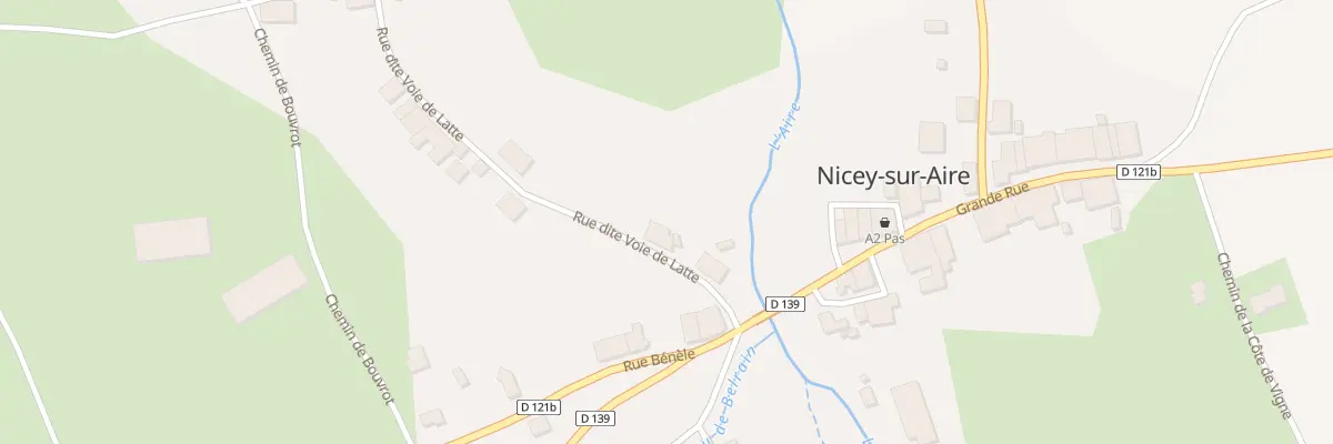 Plan du 8 Rue Dite La Voie de Latte à Nicey-sur-Aire