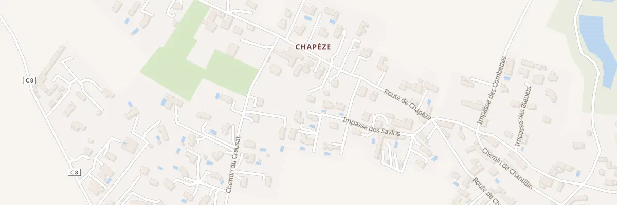Plan du 800 Rte de Chapèze à Saint-Savin
